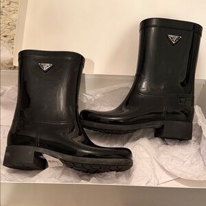 Prada Black Winter & Rain Boots